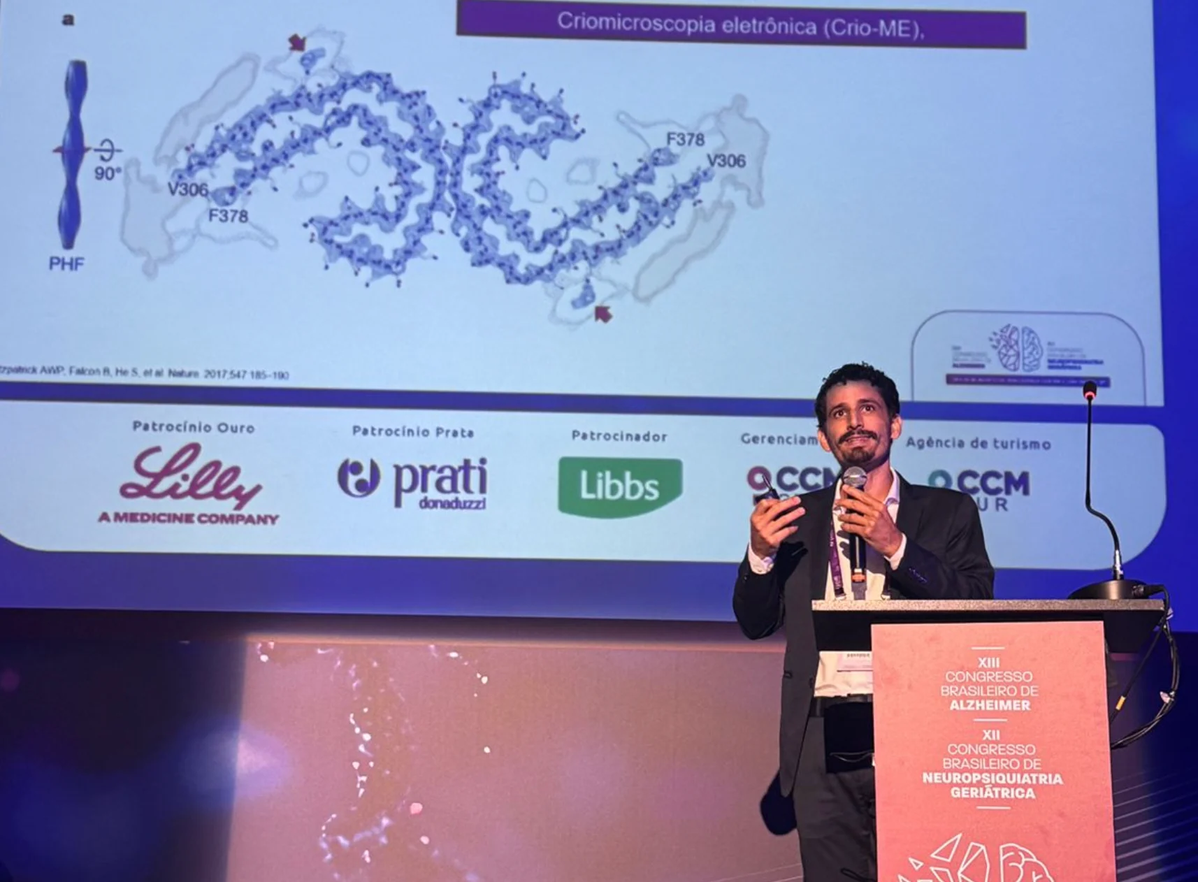 Aula no Congresso Brasileiro de Alzheimer de 2026