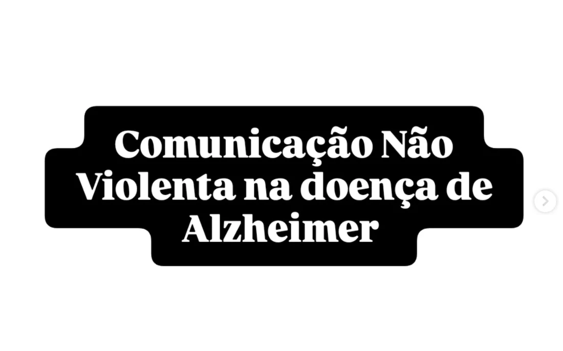 Publicação sobre comunicação não violenta na doença de Alzheimer